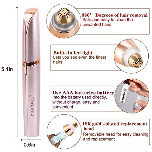 Electric Eyebrow Trimmer, Eyebrow Remover, Painless Eyebrow Epilator