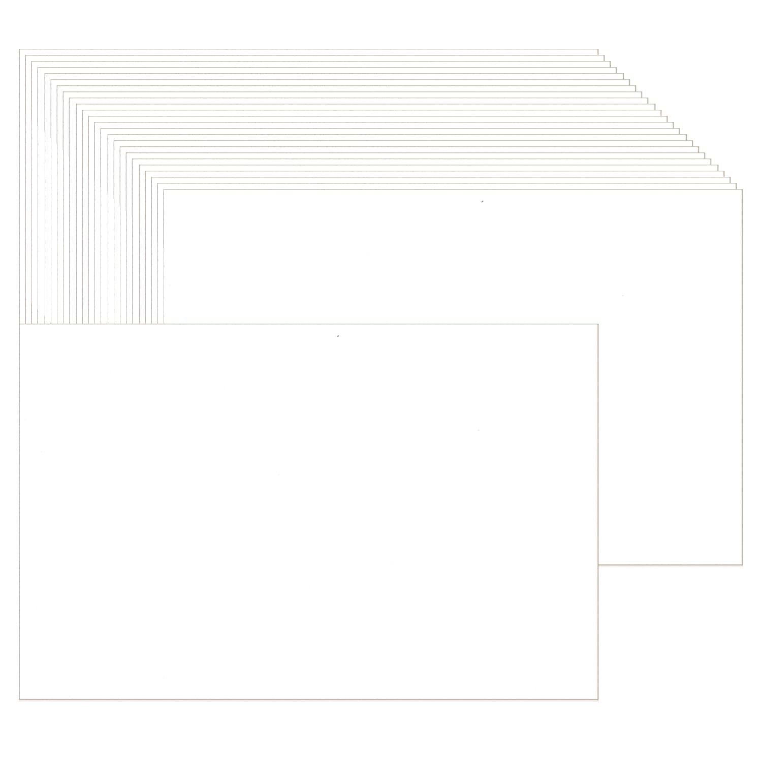 Photo 1 of Baisunt 25 Pack 5x7 White Cardstock Paper Blank Thick Heavyweight 92lb Card Stock for Making Greeting Cards, Invitations cards, Photos, Postcards