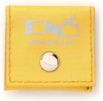 ラロック 犬用鑑札入れ迷子札 ドッグカラー 反射ロゴ付きカラーポーチ 色 黄