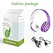 Kids Headphones Bluetooth Wireless 85db/110db Volume Limit Noice Protection Headset Over-Ear and Build-in Mic AUX 3.5mm Wired Headphones for Children Boys Girls Travel School Phone Tablet PC Purple