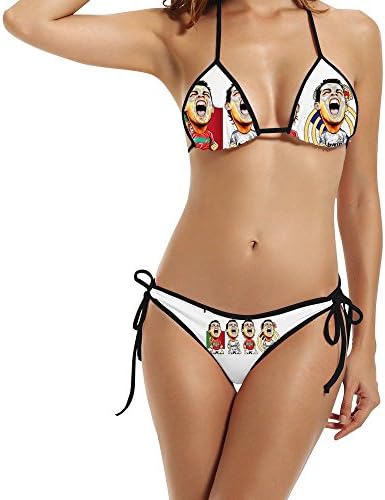 Cr7 Women For Summer 2016 Bright Cut Out Bikini Set