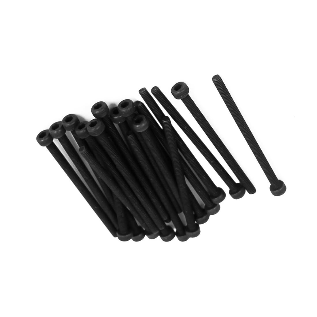 MACHSWON M2.5x20mm Hex Socket Head Cap Screws Bolts Full Thread 12.9 Grade Alloy Steel Black Oxide Finish Allen Socket Drive Machine Screws 10Pcs