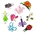 HipGirl 9pc Set Hip Girl Hair Bow Clips, Ladybug, Butterfly, Ballet Shoes, Fairy etc