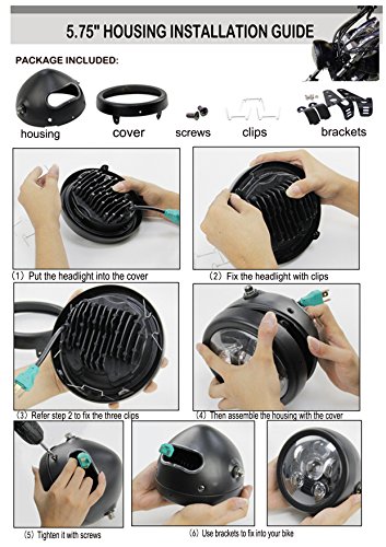 5 SKTYANTS+Headlights+Daymaker+Davidson+Motorcycle