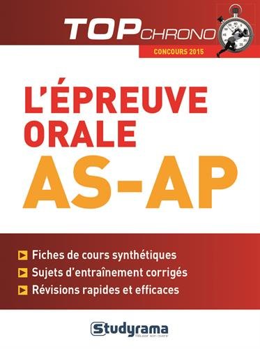 L' épreuve orale AS-AP