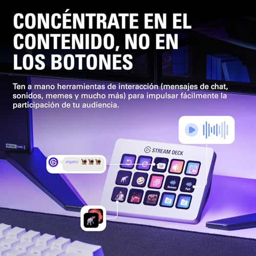 Stream Deck MK.2 White, controlador de estudio