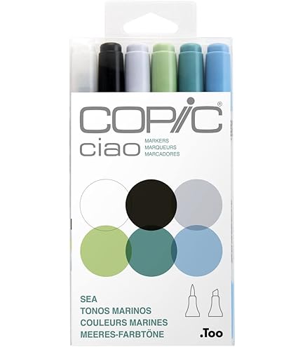 Too Copic Ciao Start Conjunto de 72 cores, feito no Japão