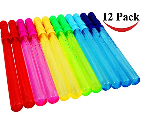 Joyin Toy 12 Pack 14’’ Big Bubble Wand Assortment (1 Dozen) - Super Value Pack of Summer Toy Par