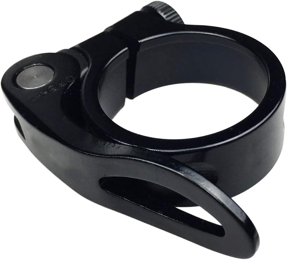YHT Aluminum Alloy Seatpost Clamp Quick Release 31.8mm Black