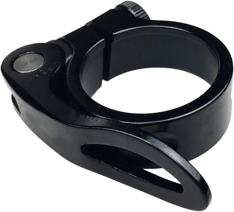 YHT Aluminum Alloy Seatpost Clamp Quick Release 31.8mm Black