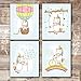 Unicorn Wall Decor Art Prints (Set of 4) - Unframed - 8x10s | Girls Room Decor | Enchanting and Whimsical Design | Adding Fantasy and Charm to Kids' Rooms or Nurseries | Wall Art for Unicorn Lovers