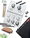 my art tools Drawing Pencils for sketching - Black case - with charcoal and graphite pencils and Booklet