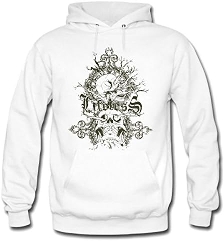 GENPO Eyes Long Branches Of The Skeleton Love Is Blind Womens Heavyweight Fleece Hoodie Size M White