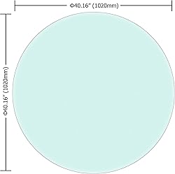 LFVFFA 40" Round Tempered Glass Table top; DIY