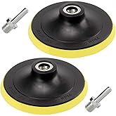 Eyech 2Pcs 5 Inch Hook and Loop Backing Pad Sanding Holder Polishing Backer Plate with M14 Thread for Orbital Sander Buffer P