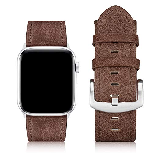 Bandiction Leather Band Compatible with Apple Watch Series 42mm