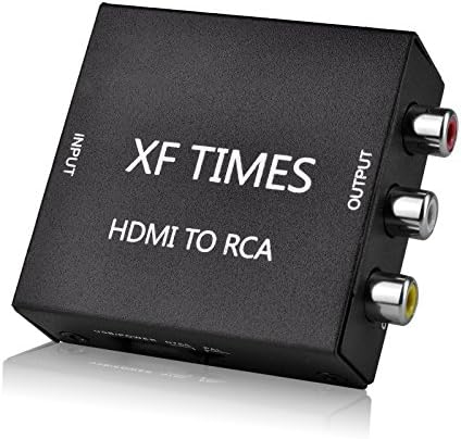 XF TIMES 4K x 2K HDMI to RCA AV CVBs Composite Video Audio HDMI 2.0 1080P Converter Adapter for Apple TV PS4/PS4 Pro Xbox Nintendo Switch Amazon Fire TV Blu-Ray DVD Player