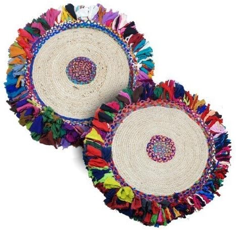 Art Deco Home - Alfombra x2 Modelos Algodon 90 cm - 13840SG: Amazon.es: Hogar