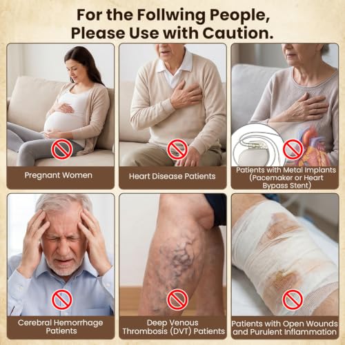 Medic Circulation Machine Blood Booster for Feet and Legs, EMS Muscle Stimulator with Red Light Therapy (660 nm + 850 nm), Electric Foot Massagers for Pain and Circulation with 4 TENS Electrode Pads