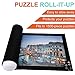 Puzzle Roll Up Mat, Tunery Puzzle Storage, Jigsaw Puzzle Mat Rollup to 1500Piece Inflatable Tube, 3 Elastic Fasteners, Mini Pump, 46