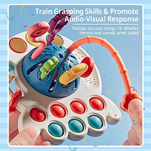 Tybasthe Montessori Toys for Babies 612 Months, Pull String Baby