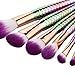 Affei 7Pcs Mermaid MakeUp Brushes Set Eyebrow Eyeliner Blush Foudation Cosmetic Tools