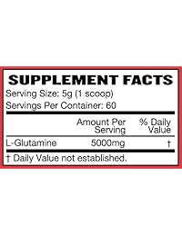 RAW barriles – Pure L Glutamine Powder – unflavored y MICRONIZED – LIFETIME garantía de...