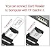 SD Card Reader,Portable Memory Card Readers, Flash Card Readers,Smart Card Readers,Flash Drive 8-in-1 USB C Micro USB OTG Adapter USB 3.0 PC,Android and Computer (Black-1)