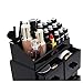 display4top Acrylic Makeup Organizers, 4 Pieces Cosmetic Display Cases with 12 Drawers for Lipstick and Jewerly, Great Vanity, Dresser, Bathroom Organizer (Black)