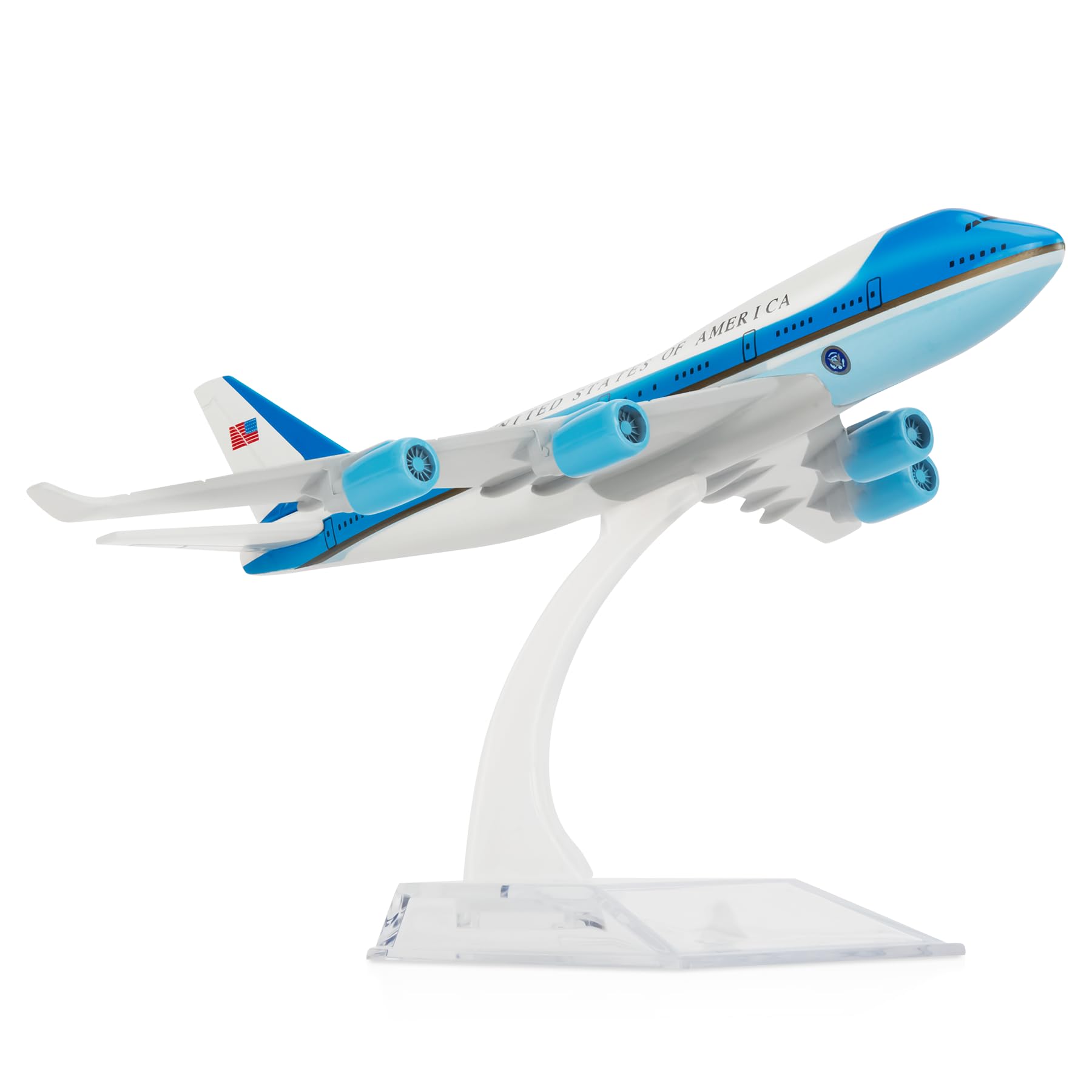 BluWinds 1/400 Airforce One 747 Airplane Model Diecast Airplanes Model Aircraft Metal Alloy Model For Collection and Display