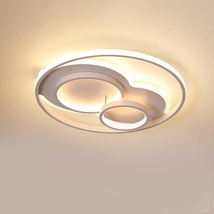 Bedroom Led Ceiling Light Flush Mount Stepless Dimming Design