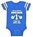 This is What an Awesome One Year Old Looks Like Funny Baby Jersey Bodysuit 12M Blue