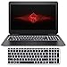 for HP Silicon Keyboard Cover Skin New 15.6-Inch HP Pavilion 15-ab 15-ac 15-ae 15-af 15-an 15-ak 15-ay 15-ax 15-as 15-ba 15-bc 15-bk Series, HP Envy x360 m6-ae151dx m6-p113dx m6-w US Layout (Black)
