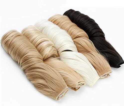 SAHNGKE 24" 60cm Long Curly Hair Extensions Clip in Hair Extension 120g 5 Clip in Synthetic Hairpieces Artificial Hair Extention (4h27)