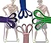 Physix Gear Workout Bands for Pullups Set, Pull Up Resistance Bands Set, Long Bands for Workout and Exercise Bands Pull Ups, Pull Ups Resistance Bands, Purple/Green/Blue/Pink (4 Pack), 82in (208cm)