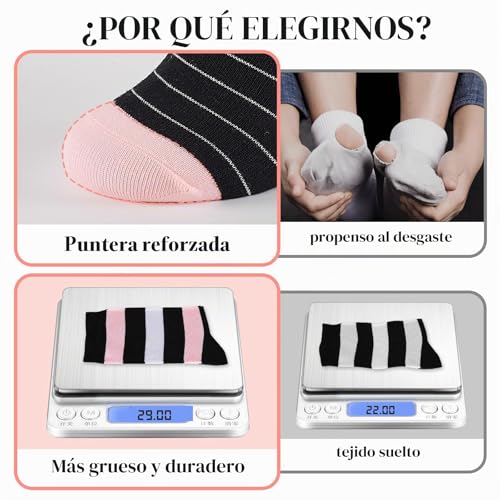 Cirorld 10 Pairs Women's Colourful Cotton Socks 39-42, Medium Socks, Comfortable Sports, Winter Breathable, Stripes & Polka Dots Designs ​