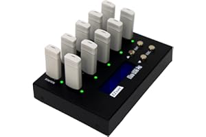 EZ DUPE 1 to 9 USB Duplicator - Standalone USB 2.0/3.0/3.1 Flash Media Thumb Drive/USB Hard Drive Compact Cloner Copier & Era