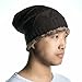 Knit Beanie Skull Hat - Soft Fleece Lined Slouchy / Winter Cap by Ssking (coffee)