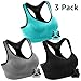 Women Racerback Sports Bras High Impact Workout Yoga Gym Activewear Fitness Bra