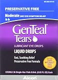Genteal Tears Eye Drops Preservative-Free Vials, 36 Count, 0.9 ml (0.003 Fluid Ounce Each)