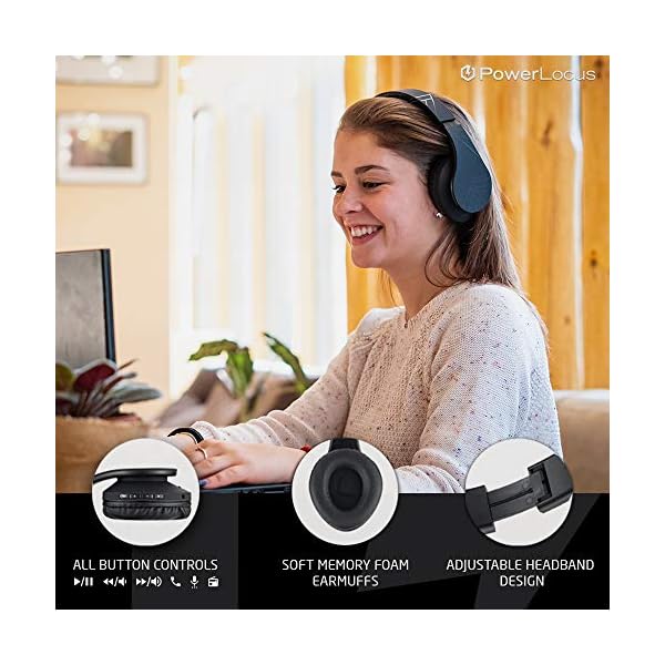PowerLocus-Bluetooth-Over-Ear-Headphones-Wireless-Stereo-Foldable-Headphones-Wireless-and-Wired-Headsets-with-Built-in-Mic-Micro-SDTF-FM-for-iPhoneSamsungiPadPC-Black PowerLocus Bluetooth Over-Ear Headphones, Wireless Stereo Foldable Headphones Wireless and Wired Headsets with Built-in…