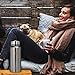 Large 50 oz Vacuum Insulated Stainless Steel Water Bottle, Double Walled, Leak Proof, Food Grade Wide Mouth Coffee Mug for Travel Camping Outdoor Sports, Keeps Drink Hot & Cold