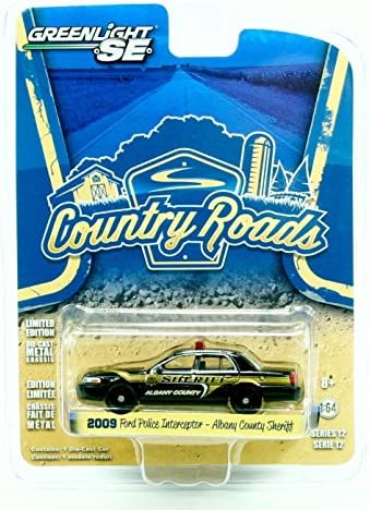 2009 FORD POLICE INTERCEPTOR / ALBANY COUNTY SHERIFF * COUNTRY ROADS SERIES 12 * 2014 Greenlight 1:64 Scale Limited Edition Die-Cast Vehicle
