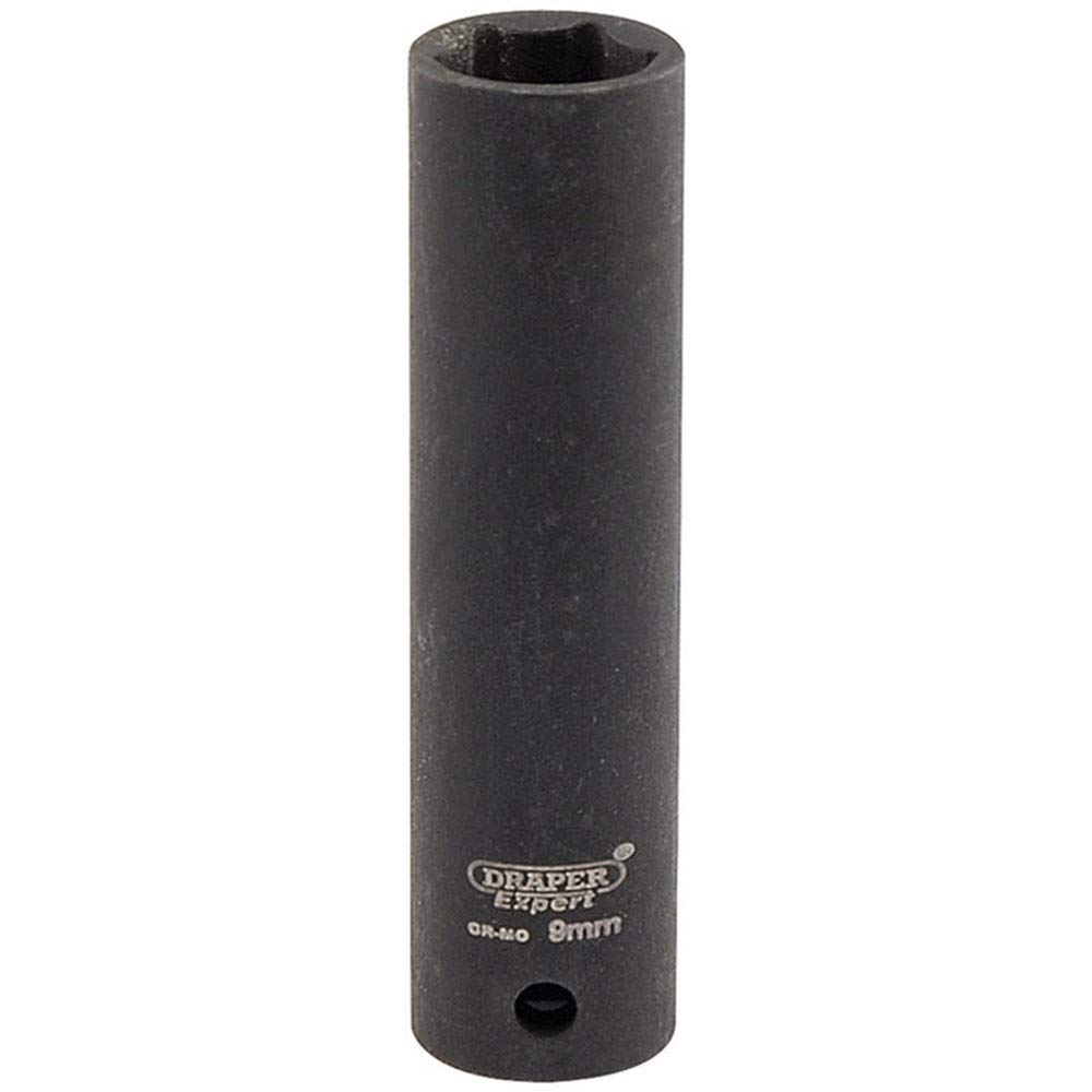 Draper 5188 1/4" Square Drive Expert Hi-Torq Metric Deep Impact Socket, 10 mm Size, Blue