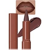 BINGBRUSH Dark Brown Lip Liner, 2in1 Lip Liner and Lipstick,Matte Lipstick | Long Lasting,Soft Matte,Waterproof, Smudge Proof, Highly Pigmented, Flawless Ombre Contour,Creamy Application