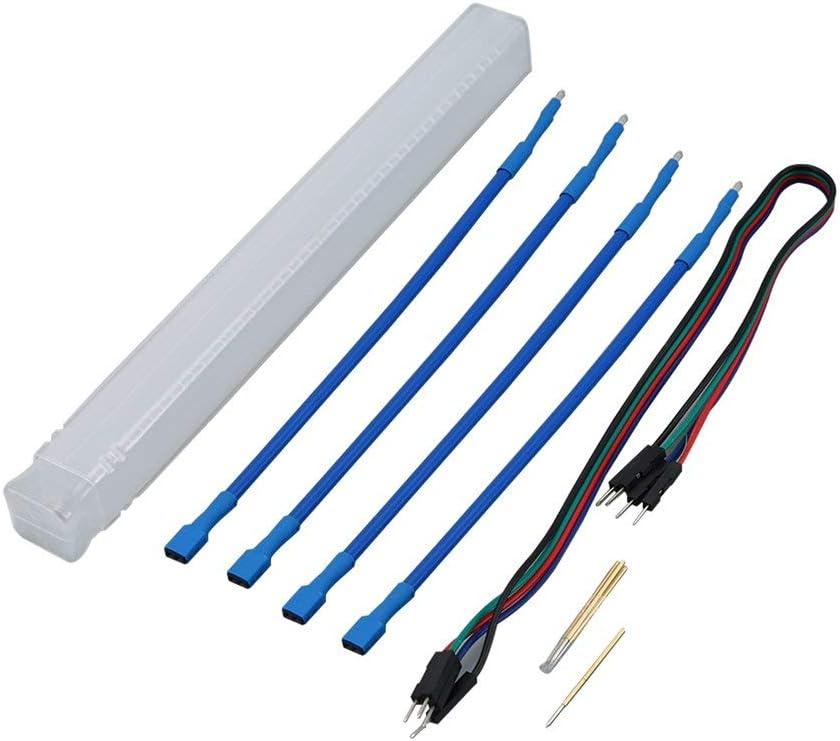 Fashionlook 4Pcs/Set Probe Pens Full Set Led Bdm Frame Pins For Chip Tuning Tool Kess Ktag Fgtech Ktm100 Led Light Mesh Assistant Led Pin + Wire Chip Adjustment Tool
