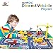 Exercise N Play Mini Construction Vehicle Play Set with a Kid Play Car Map (28” x 31”), Engineering Vehicle Toy Play Cars for Kids, Boys or Girls