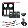 Proelectric-Green-LED-Light-1-Waterproof-MarineBoat-Car-Switch-Panel-3-Gang-USB-Charger-Voltage-Indicator-Power-Socket-5-pin-On-Off-Rocker-Switch