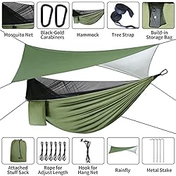 Camping Hammock - Hammocks with Mosquito Net Tent
