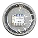 Hanna K. Signature Collection Silver Solid Color Premium Heavy Weight Plastic Dinner Plate (9